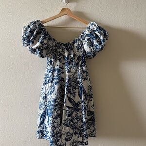 Abercrombie & Fitch Blue Floral Dress